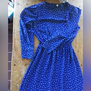 Vintage full length dress. Transparent. Polyester.